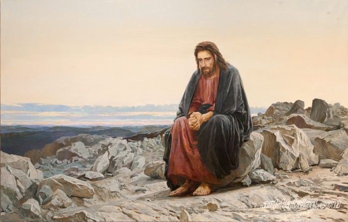 Христос в пустыне. Иван Крамской