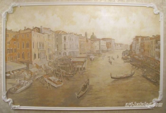 Venice. Wall painting.