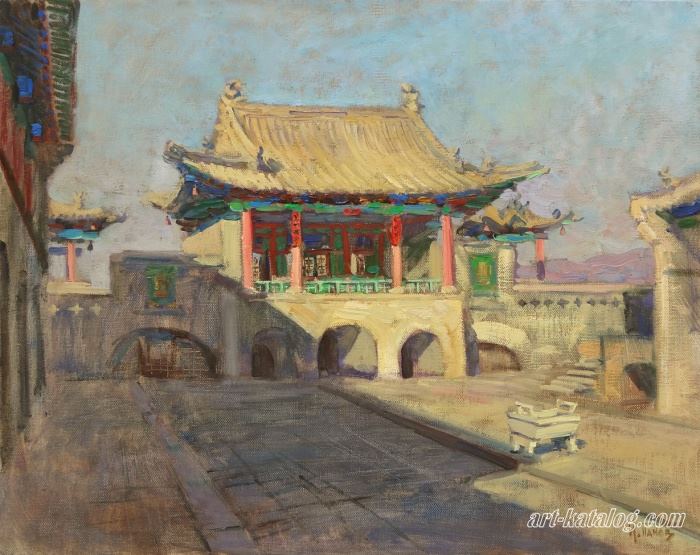 Двор храма в Китае