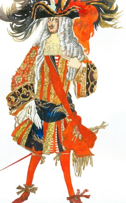 Costume design for the ballet mentor Prince Tchaikovsky’s 