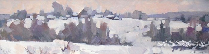 Winter. Series Vologda village