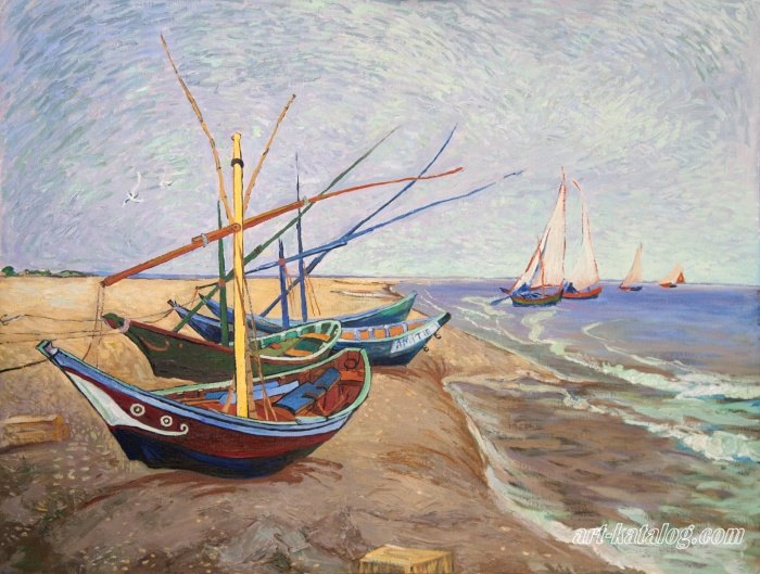Boats at St Marie’s. Vincent Van Gogh