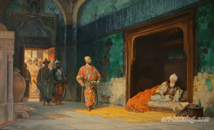 Sultan Bayezid imprisoned by Timur 1878 Stanis?aw Chlebowski