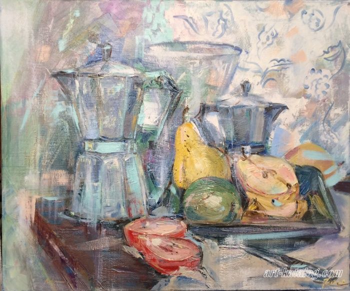 Still-life with coffeepot