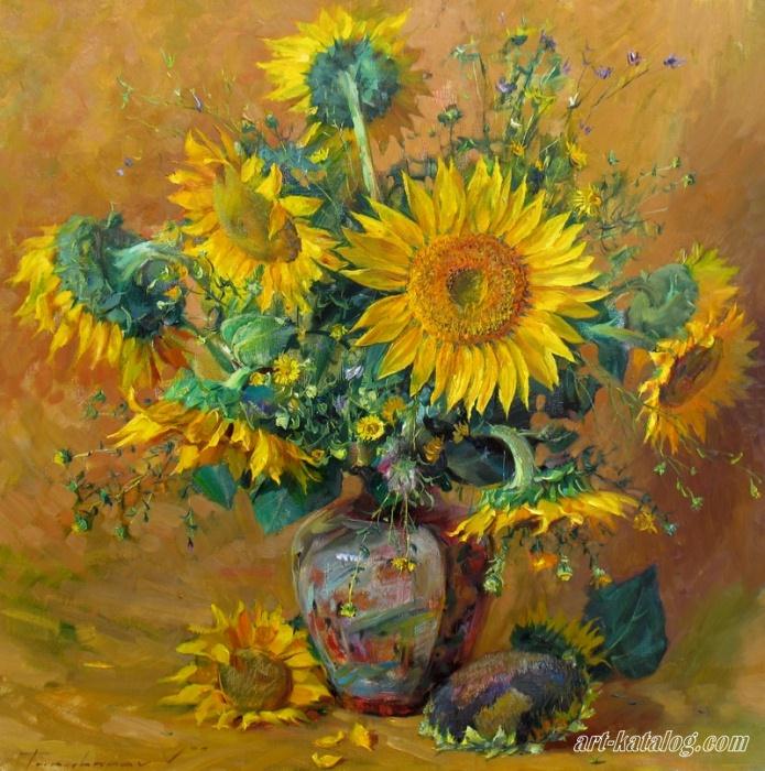 August. Sunflowers
