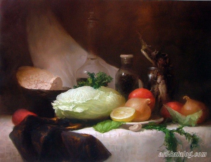 Still life with the cabbage