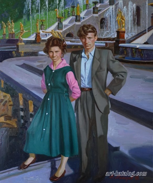 The first date. Peterhof 1960