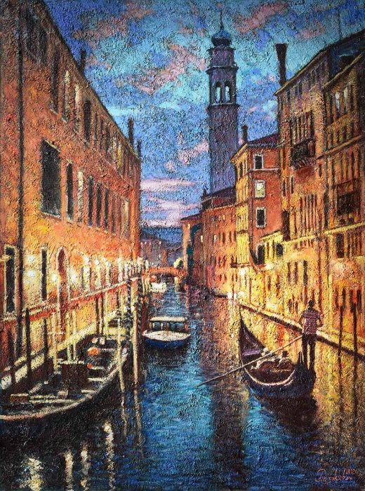 The beauty of Venice in the evening