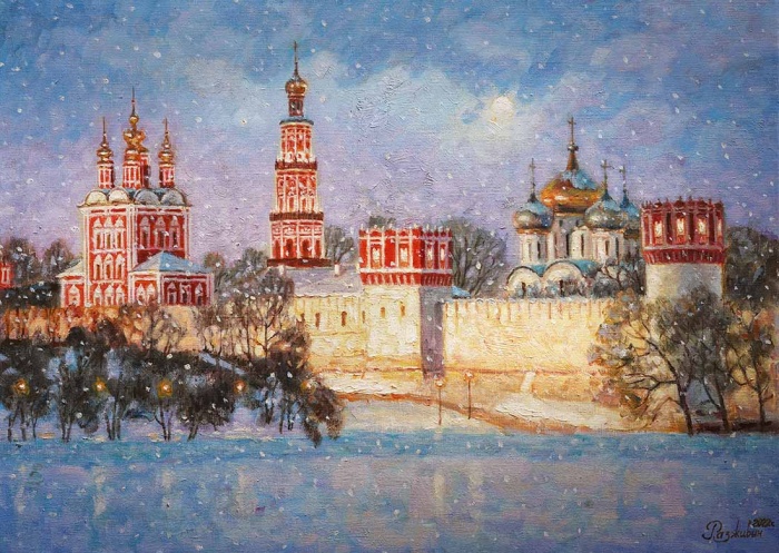 Novodevichy Monastery under the snow