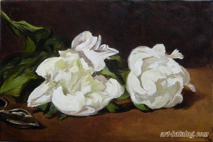 Branch Of White Peonies With Pruning Shears, Edouard Manet