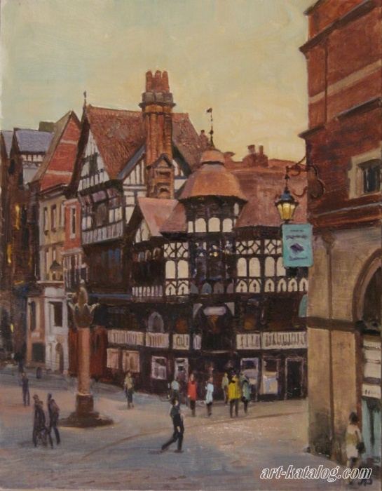 Old England. Chester. Middle Ages