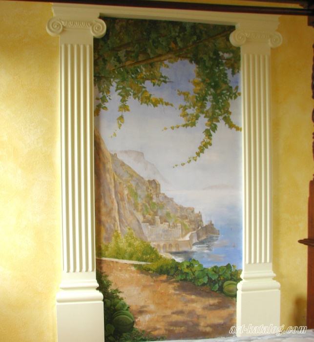 Amalfi. Wall painting