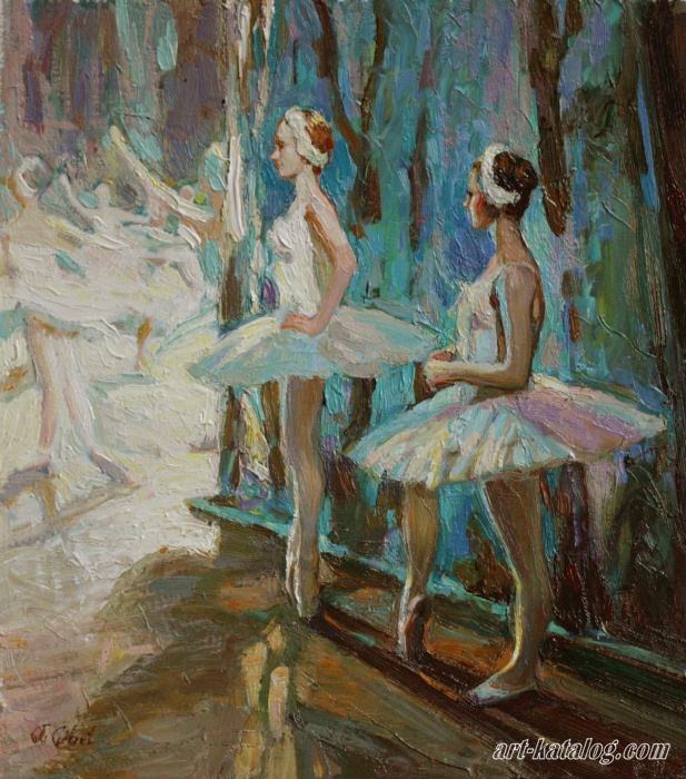 Behind the scenes. Ballet Swan Lake