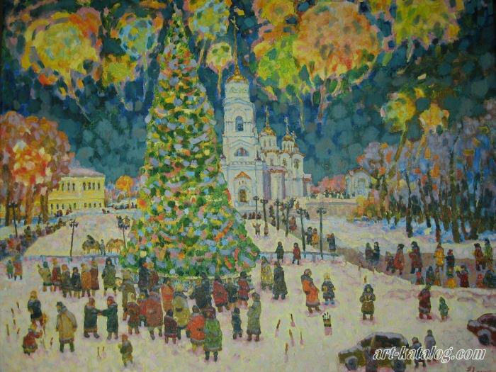 Празднование Нового года во Владимире