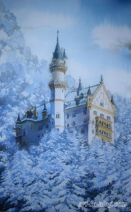 Замок Нойшванштайн. Зима