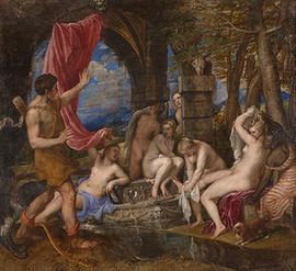 Titian. Diana and Actaeon