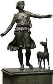 Artemis and the stag