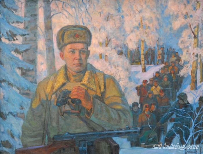 Командир 12-й партизанской  бригады А.А.Ингинен