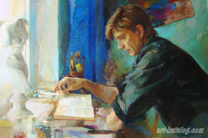 Portrait of the artist Yuri Dyrin
