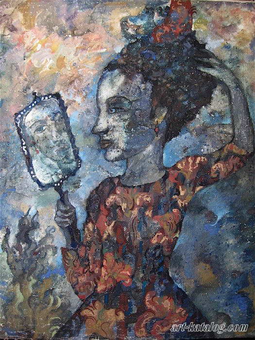 Girl with mirror