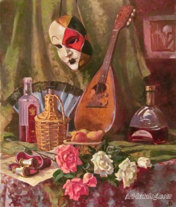 Still life with a mask. Memories of Venice