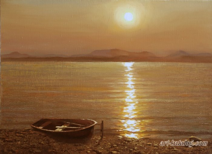 Закат на озере Увильды