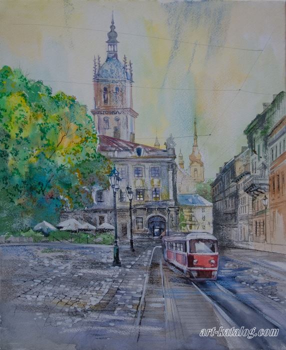Lvov with an old tramway