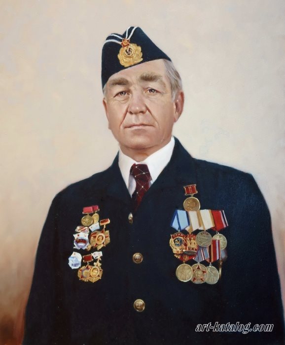 Portrait of veteran Bazhukhin B.A.