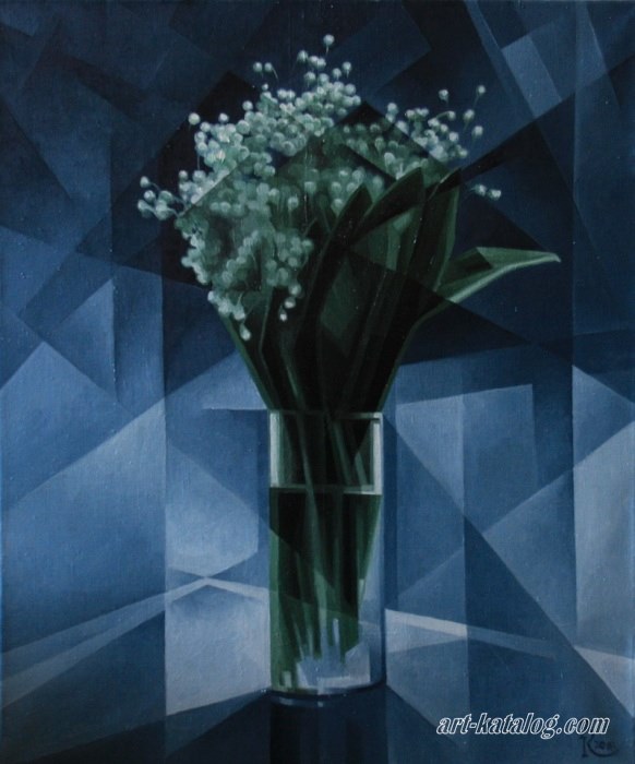 Lilies of the valley. Cubo-futurism