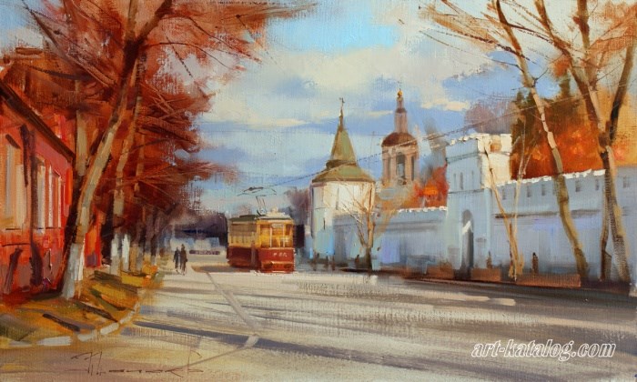 October. Old Moscow, Danilovsky Val street