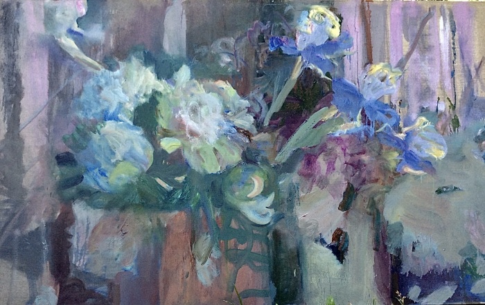 Large still life with flowers