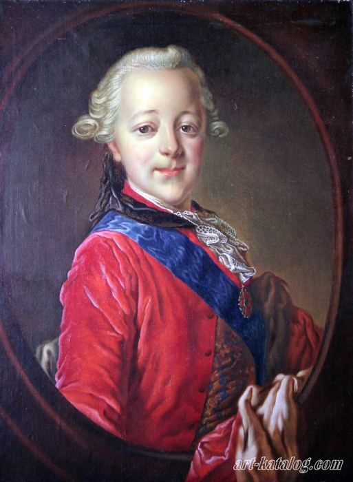 Portrait of Emperor Paul I as a Child 1761 Rokotov