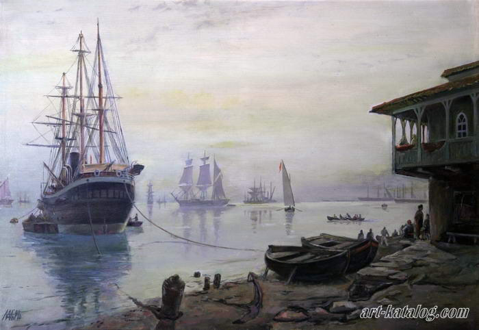 Ship at Port, Lev Lagorio